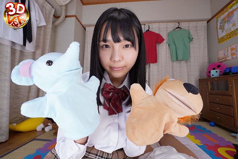 【VR】HQ超高画質！【赤ちゃんプレイ風俗体験VR】母性溢れる制服姿のデカ乳ママがボクに優しくキス/おっぱい揉み/授乳手コキ/フェラ/パイズリ！大きくて元気なおちんちん見て騎乗位生挿入！ママのおま○こにおち○ぽミルク大量発射！稲場るか 画像5