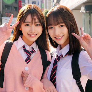 前田美波＆白石もも 陰毛未処理の素人作品「ももちゃん＆みなみちゃん-シロウト速報/skho176」